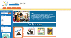 Desktop Screenshot of littleonebooks.com